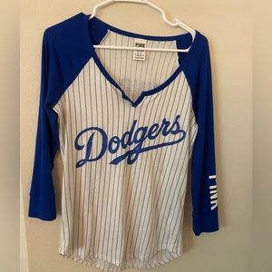 Dodgers Baseball Tee Victorias Secret Pink
